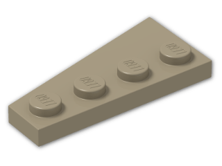 LEGO® Brick: Wing 2 x 4 Right 41769 | Color: Sand Yellow