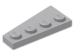 LEGO® Brick: Wing 2 x 4 Right 41769 | Color: Medium Stone Grey