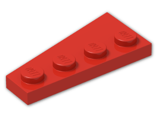 LEGO® Brick: Wing 2 x 4 Right 41769 | Color: Bright Red