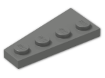 LEGO® Brick: Wing 2 x 4 Right 41769 | Color: Dark Grey