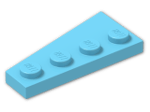 LEGO® Stein: Wing 2 x 4 Right 41769 | Farbe: Medium Azur