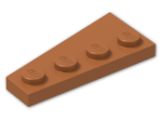 LEGO® Brick: Wing 2 x 4 Right 41769 | Color: Dark Orange