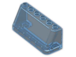 LEGO® Stein: Windscreen 2 x 6 x 2 4176 | Farbe: Transparent Light Blue