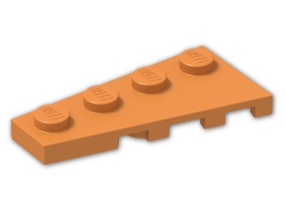 LEGO® Brick: Wing 2 x 4 Left 41770 | Color: Bright Orange