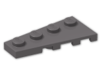 LEGO® Stein: Wing 2 x 4 Left 41770 | Farbe: Dark Stone Grey