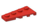 LEGO® Brick: Wing 2 x 4 Left 41770 | Color: Bright Red