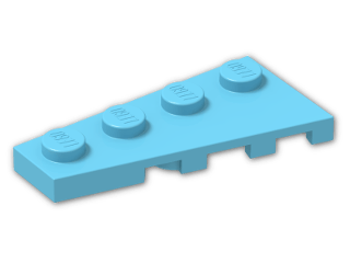 LEGO® Brick: Wing 2 x 4 Left 41770 | Color: Medium Azur