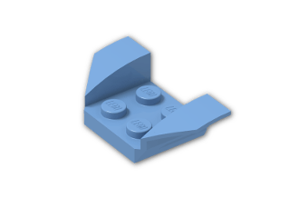 LEGO® Brick: Car Mudguard 2 x 4 Swept Back 41854 | Color: Medium Blue