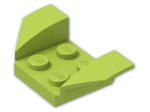 LEGO® Stein: Car Mudguard 2 x 4 Swept Back 41854 | Farbe: Bright Yellowish Green