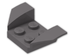 LEGO® Brick: Car Mudguard 2 x 4 Swept Back 41854 | Color: Dark Stone Grey