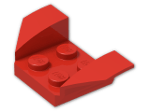 LEGO® Brick: Car Mudguard 2 x 4 Swept Back 41854 | Color: Bright Red