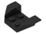 LEGO® Brick: Car Mudguard 2 x 4 Swept Back 41854 | Color: Black