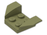 LEGO® Brick: Car Mudguard 2 x 4 Swept Back 41854 | Color: Olive Green