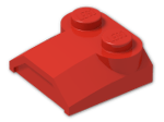 LEGO® Brick: Slope Brick Rounded 2 x 2 x 0.667 41855 | Color: Bright Red