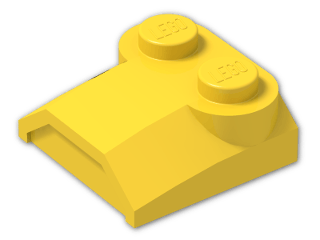 LEGO® Brick: Slope Brick Rounded 2 x 2 x 0.667 41855 | Color: Bright Yellow