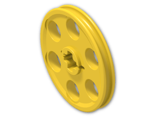 LEGO® Stein: Technic Wedge Belt Wheel 4185 | Farbe: Bright Yellow