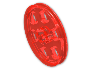 LEGO® Stein: Technic Wedge Belt Wheel 4185 | Farbe: Transparent Fluorescent Reddish Orange