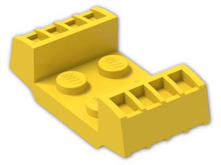 LEGO® Brick: Plate 2 x 2 With Raised Grilles 41862 | Color: Bright Yellow
