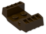 LEGO® Brick: Plate 2 x 2 With Raised Grilles 41862 | Color: Dark Brown