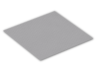 LEGO® Brick: Baseplate 48 x 48 4186 | Color: Medium Stone Grey