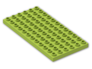 LEGO® Brick: Duplo Plate 6 x 12 4196 | Color: Bright Yellowish Green
