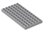 LEGO® Brick: Duplo Plate 6 x 12 4196 | Color: Medium Stone Grey