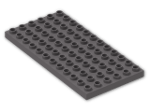 LEGO® Brick: Duplo Plate 6 x 12 4196 | Color: Dark Stone Grey