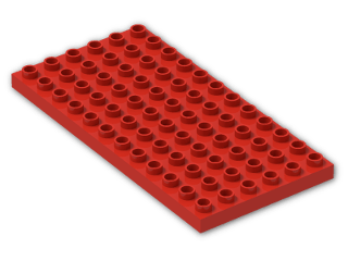 LEGO® Stein: Duplo Plate 6 x 12 4196 | Farbe: Bright Red