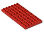 LEGO® Brick: Duplo Plate 6 x 12 4196 | Color: Bright Red