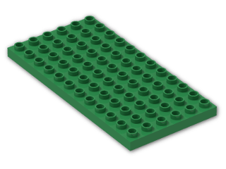 LEGO® Stein: Duplo Plate 6 x 12 4196 | Farbe: Dark Green