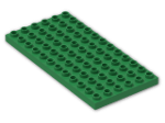 LEGO® Brick: Duplo Plate 6 x 12 4196 | Color: Dark Green