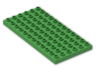 LEGO® Brick: Duplo Plate 6 x 12 4196 | Color: Bright Green