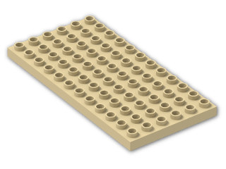 LEGO® Brick: Duplo Plate 6 x 12 4196 | Color: Brick Yellow
