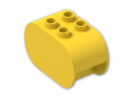 LEGO® Brick: Duplo Brick 2 x 4 x 2 with Rounded Ends 4198 | Color: Bright Yellow