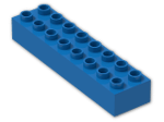 LEGO® Brick: Duplo Brick 2 x 8 4199 | Color: Bright Blue