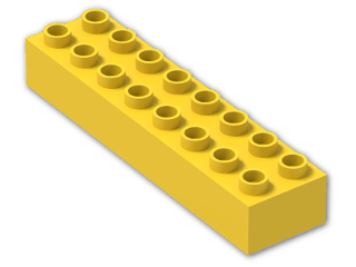 LEGO® Stein: Duplo Brick 2 x 8 4199 | Farbe: Bright Yellow