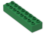 LEGO® Brick: Duplo Brick 2 x 8 4199 | Color: Dark Green