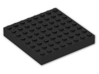 LEGO® Brick: Brick 8 x 8 4201 | Color: Black