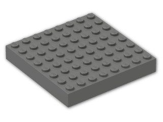LEGO® Brick: Brick 8 x 8 4201 | Color: Dark Grey