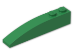 LEGO® Brick: Slope Brick Curved 6 x 1 42022 | Color: Dark Green