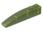 LEGO® Brick: Slope Brick Curved 6 x 1 42022 | Color: Transparent Bright Green