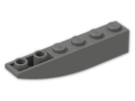 LEGO® Stein: Slope Brick Curved 6 x 1 Inverted 42023 | Farbe: Dark Grey