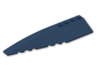 LEGO® Brick: Wedge 12 x 3 x 1 Double Rounded Left 42061 | Color: Earth Blue