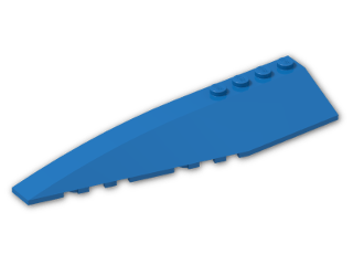 LEGO® Stein: Wedge 12 x 3 x 1 Double Rounded Left 42061 | Farbe: Bright Blue