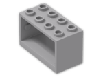LEGO® Brick: Hose Reel 2 x 4 x 2 Holder 4209 | Color: Medium Stone Grey