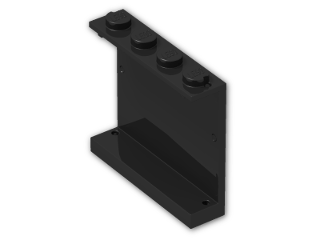 LEGO® Brick: Panel 1 x 4 x 3 4215a | Color: Black