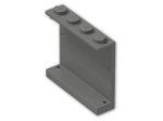 LEGO® Brick: Panel 1 x 4 x 3 4215a | Color: Dark Grey