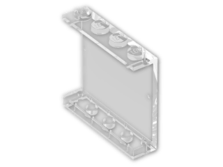 LEGO® Brick: Panel 1 x 4 x 3 4215a | Color: Transparent
