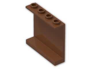 LEGO® Stein: Panel 1 x 4 x 3 with Hollow Studs 4215b | Farbe: Reddish Brown