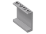 LEGO® Brick: Panel 1 x 4 x 3 with Hollow Studs 4215b | Color: Medium Stone Grey
